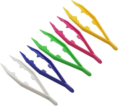 Pincet Kralen - Klem Clips - Hobby Werk - Groefontwerp Kop - 11 cm - Willekeurig
