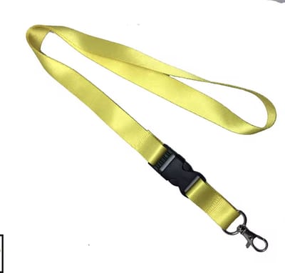 Scoby - Keycord - Sleutelkoord - Nekkoord - Lanyard - Dagelijks gebruik - 50 cm - Geel
