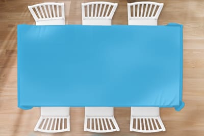 Tafelkleed - Tafellaken - 260x130 cm - Blauw - Licht - Kleuren - Binnen en Buiten