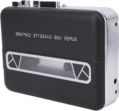 Draagbare Cassette Tape Speler met Ingebouwde Speaker en 3.5mm Hoofdtelefoon Jack, Cassette naar MP3 Converter voor Laptop en PC