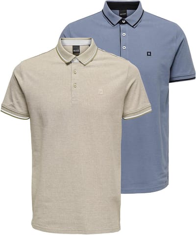 Only & Sons Heren poloshirt 2 pack Onsefletcher