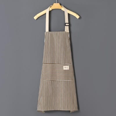 Version coréenne de petit frais cuisine hommes et femmes respirant tablier coton été mode taille chemisier coton vêtements de travail