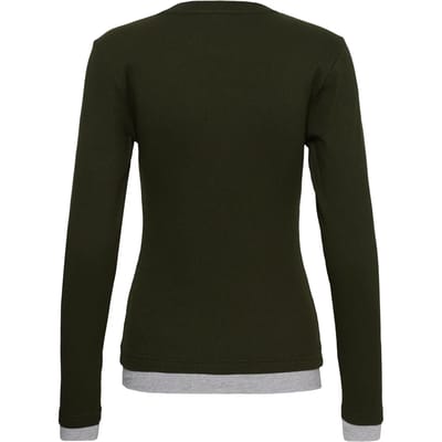 Dames-T-shirt met lange mouwen KAFFE Yellina