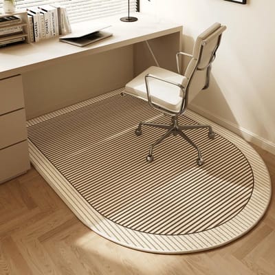 Gebogen Computerstoel Vloermat Studeerkamer Gaming Draaistoel Geluiddichte Voetmat Slaapkamer Commode Tapijten Woondecoratie 90x60cm 36x24inch