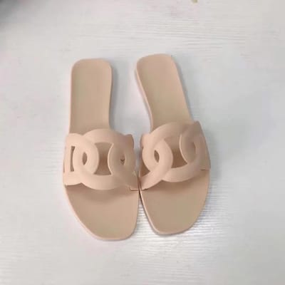 Slippers Dames Zomer Nieuw Bovenkleding Huis Koreaans Casual Slippers Mode Dames Slippers Groot 35 beige