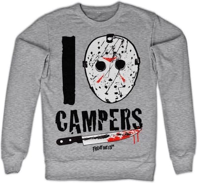 Friday the 13th I Jason Camp ers Sweatshirt Heather-Grey