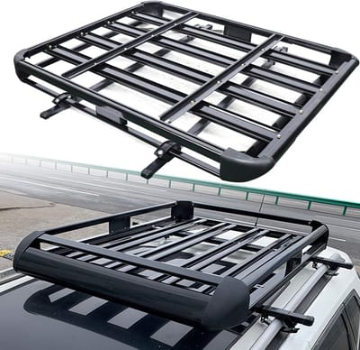 Universele Aluminium Dakkoffer voor Auto - Dakkoffer voor Bagage tot 68 kg - Ruimtebesparende Oplossing 127 x 97 cm