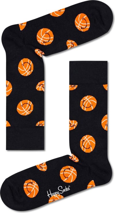 Happy Socks Balls Sock - unisex sokken - zwart met ballen - Unisex - Maat: 36 - 40