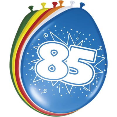 85 Jaar Ballonnen - 8 stuks