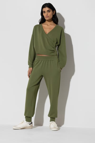 Broek op enkelhoogte Serie Pure Softness Green Valley