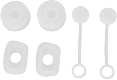 Dailygoods- Morsstopper Set - 6 Stuks Herbruikbare Siliconen - Vierkante/Ronde Stop - Lekvrije Stop - Compact/Lichtgewicht - Perfect voor Buitenshuis - Drinkstopper