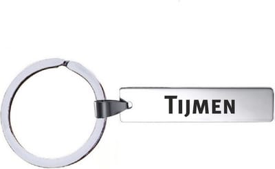 Sleutelhanger Met Naam - Tijmen - RVS