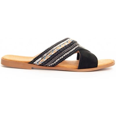 Sandalia Casual Para Mujer.  Montevita  Flipp5  89355 36 zwart