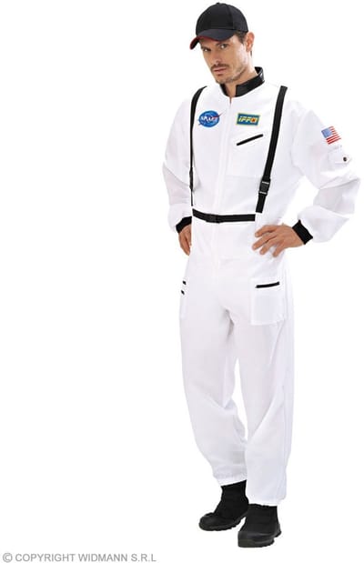 Astronaut Jumpsuit Heer Wit - Maat XXL