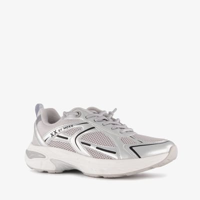 XX by Mexx dames dad sneakers zilverkleurig - Maat 37 - Uitneembare zool