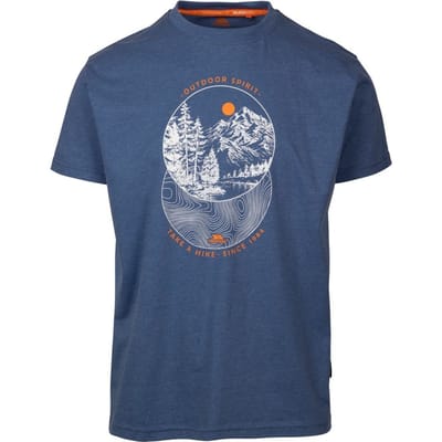 Trespass Mens Flagel Casual T-Shirt L gray