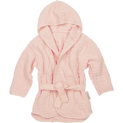 Meyco Baby Uni badjas - pre-washed hydrofiel - soft pink - 98/104