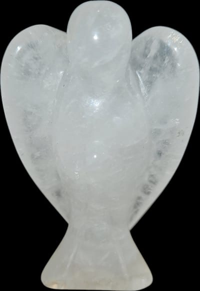 Edelstenen Engel Bergkristal 5 cm staand (staat stabiel)