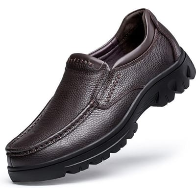 Chaussures en cuir pour hommes, pointures extra larges 46, 47, 48, 49, 50, chaussures pour papa d'âge moyen, petite pointure 37, 38, chaussures en cuir pour hommes, pieds larges 41 marron