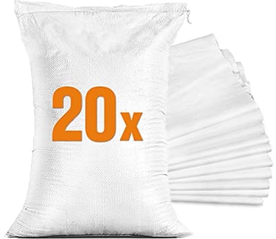 Zandzakken 40x60 cm - 50 stuks - Overstroombescherming - PP Geweven - Trekkoord