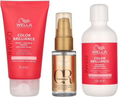 Wella Invigo - Color Brilliance Set 205 ml - Shampoo 100ml/Mask 75ml/Oil 30ml