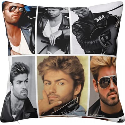 Kussensloop George Michael Liedjes Polyester Kussenhoes Kawaii Kussenhoes Ontwerp Kussenslopen Voor Bank Slaapkamer Woondecoratie 45x45cm