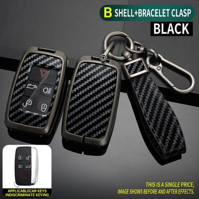 Coque de clé de voiture à distance pour Land Rover A9 Range Rover Sport Evoque Freelander Discovery 4 Pour Jaguar Xe Xj Xjl Xf Accessoires black