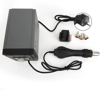 Heet Lucht Station - Soldeerstation - Componenten Desolderen - Borstelloze Ventilator - 700W - Zwart