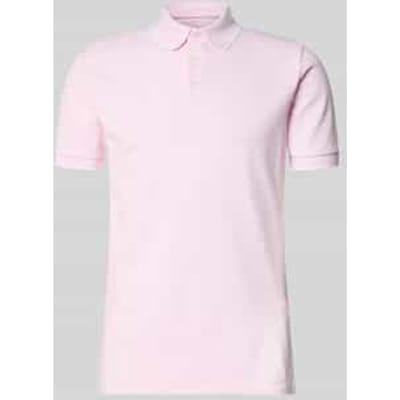 Slim fit Poloshirt van Katoenmix