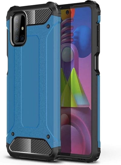 Armor Hybrid Geschikt Voor Samsung Galaxy A72 5G Hoesje - Blauw