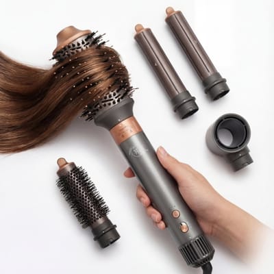 Haar Styler 5-in-1 Styling Set - Fohnborstel - Haardroger - Krultang - Volumeborstel - Peach Beauty