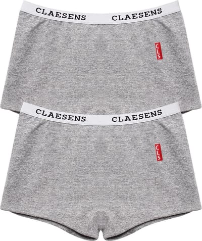 Claesen's® - Meisjes Boxershort 2-Pack GrijsCL 733-Grey-2