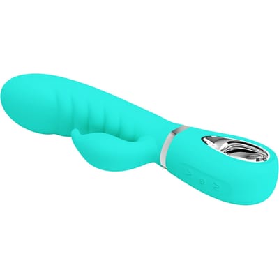Pretty Love - Prescott - Rabbit Vibrator - Dubbele Motor - Turquoise