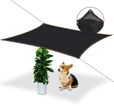Dailygoods- Zonnescherm Groot 8x8m - Rechthoekig - 70% Zonbescherming - UV Doek - Tuin/Patioluifel - Waterdicht - Schaduwdoek