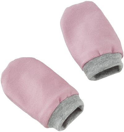 Cottonbaby krabwantjes - rekbare tricot - uni oudroze - newborn