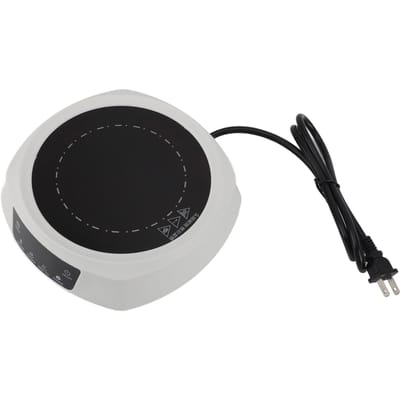 Mini-cuisinière électrique portable 800 W, plaque chauffante électrique en céramique pour faire bouillir de l'eau et préparer du thé blanc