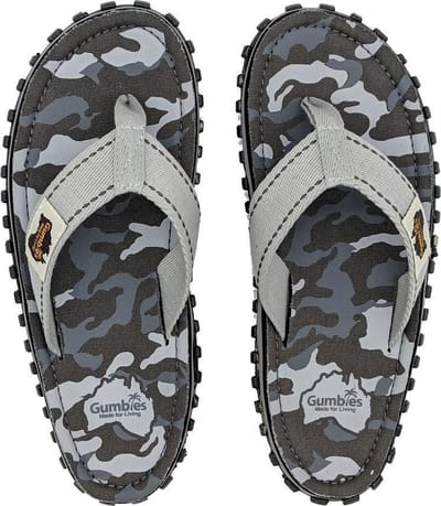 Gumbies - Teenslippers Dames - Teenslipper Heren - Grey Camouflage - Maat 41