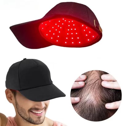 JOYNEXTBUY - Rood Licht Therapie Cap - 96 LED's 660nm & 850nm - Tegen Haaruitval - Haargroei Stimulator - Haarverzorging - Zwart