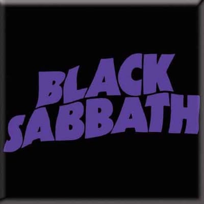 Black Sabbath - Wavy Logo - Koelkast Magneet - 7.5 x 7.5 cm