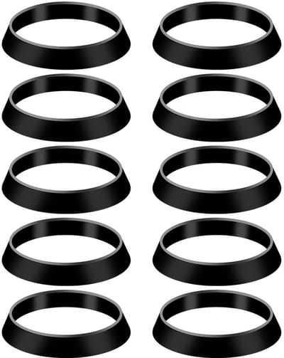 Set van 10 Conische Afsluitringen voor Afvoerbuizen - Waterdichte Gasket voor 1 1/2 Inch Afvoer, Geschikt voor Sifons met 38mm Binnen- en 43mm Buitendiameter
