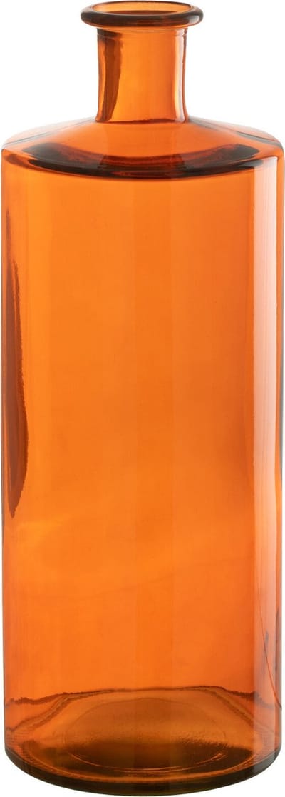 J-Line vaas Wijd - oranje - H40 cm - 100% gerecycled glas