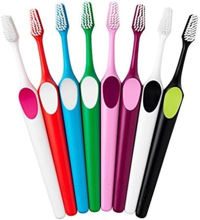 Tandenborstel Set - Mondverzorging Hulpmiddel - Dagelijkse Mondhygiëne - Twee Hoogtes Borstels - 12 Stuks - Multicolor