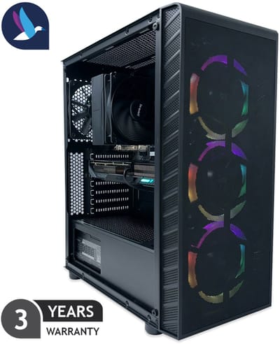 AZZA Prime Gaming PC - AMD Ryzen 7 8700F - Radeon RX 9060 XT - 32 GB RAM - 1 TB SSD