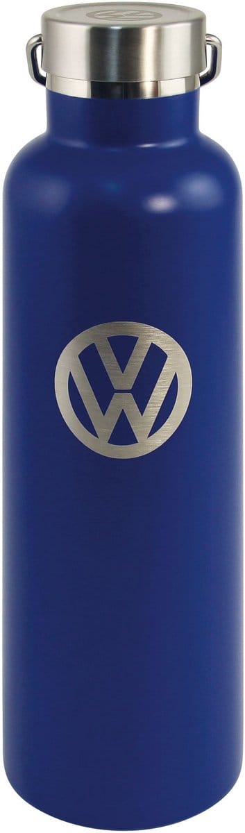BRISA VW Collection - Originele Volkswagen geïsoleerde dubbelwandige vacuüm thermosfles van roestvrij staal (Volkswagen-belettering en VW-logo/735 ml)