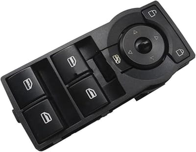 Raamschakelaar Deksel - Raambediening Knop - Auto Onderhoud - Perfecte Pasvorm - Standaard Maat - Zwart