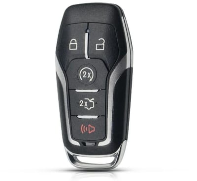 XEOD Autosleutelbehuizing - sleutelbehuizing auto - sleutel - Autosleutel smartkey / Geschikt voor: Ford 5 knops