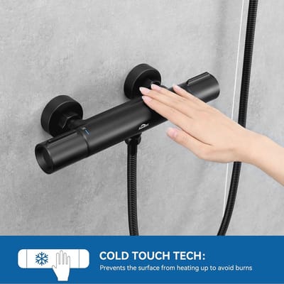 Thermostatische Douchekraan met Veiligheidsvergrendeling 38°C - Mengtap voor Badkamer