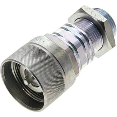 Stalen DN 20 Hydraulische Koppeling Insteeknippel 20 mm S Knelring Schotkoppeling ISO 14541/8434-1 D M42 x 2