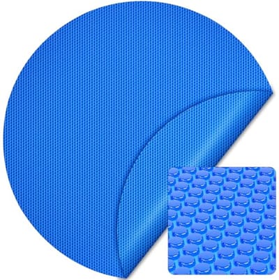 Wiltec Solar Pool Film 3.6 m Blue 400µ, Round Pool Cover for Pool Water Protection, Pool Tarpaulin, Solar Tarpaulin for Pool Heating