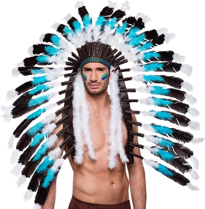 Boland - Tooi Snow wolf - Één maat - Volwassenen - Unisex - Cowboy - Indiaan